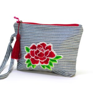 NECCESAIRE ROSE EMBROIDERY NECESSER W