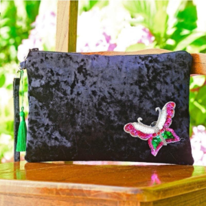 EVENING BAG VELVET EMBRROEDERY US